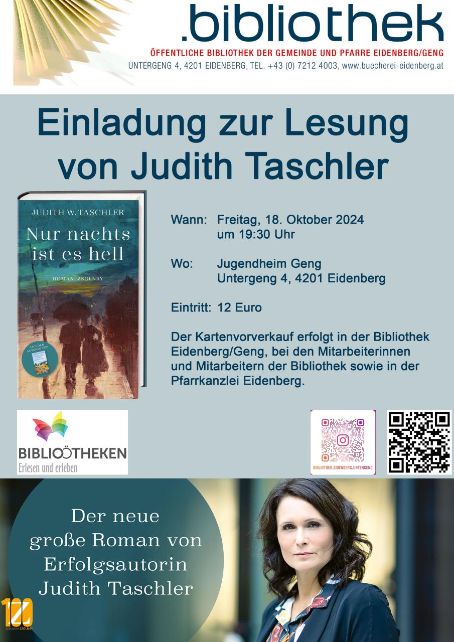 Lesung Judith Taschler